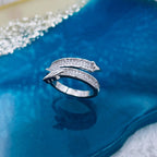 Wrap Around Arrow Cubic Zirconia Copper 18K Gold Free Size Ring Bulk