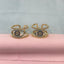 Evil Eye Blue Cubic Zirconia 18K Gold Copper Free Size Ring Women Bulk