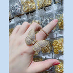 Moving Flying Fidget Butterfly 18K Gold Open Back Free Size Ring Bulk