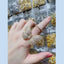 Moving Flying Fidget Butterfly 18K Gold Open Back Free Size Ring Bulk