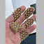 Criss Cross Mesh Multi Color CZ Gold Anti Tarnish Free Size Ring Bulk
