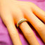 Twin Band Layer White Enamel 18 Gold Anti Tarnish Free Size Ring Bulk