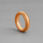 Cobra Snake Gold Anti Tarnish Stainless Steel Stretchable Ring Bulk