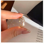 Eternity Baguette CZ 18K Gold Free Size Open Back Ring Bulk