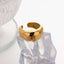 Honey Comb 18K Gold Anti Tarnish Adjustable Free Size Ring Women Bulk