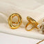 Oval 18K Gold Anti Tarnish Free Size Ring For Women Bulk