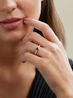 Heart Love Solitaire CZ Gold Red Maroon Open Back Band Ring Bulk