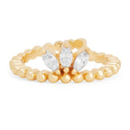 Marquise Cut Solitaire Cubic Zirconia Gold Copper Adjustable Ring Bulk