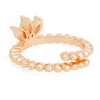 Marquise Cut Solitaire Cubic Zirconia Gold Copper Adjustable Ring Bulk