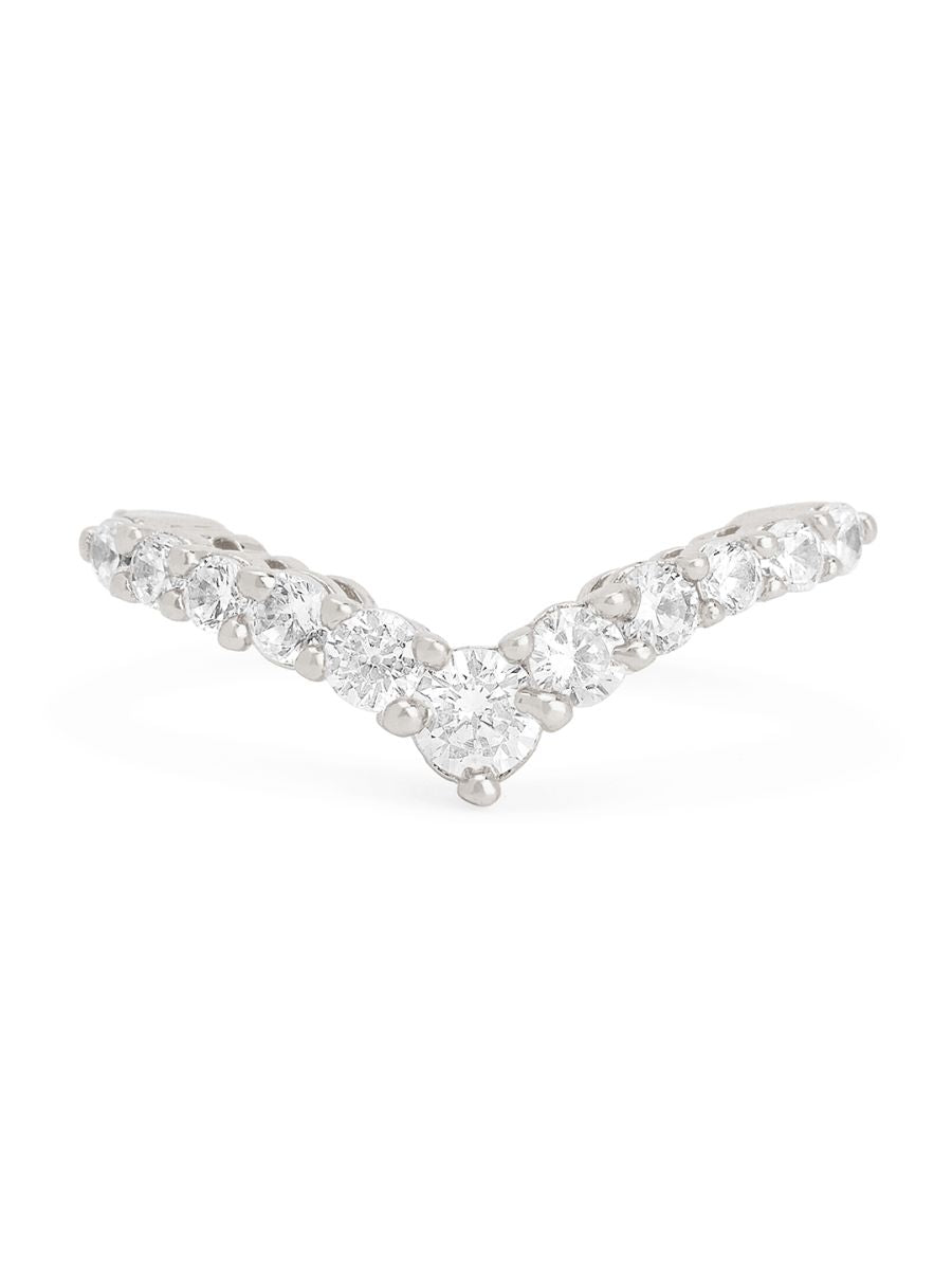 Arrow Round Solitaire Cubic Zirconia Gold Copper Open Back Ring Bulk