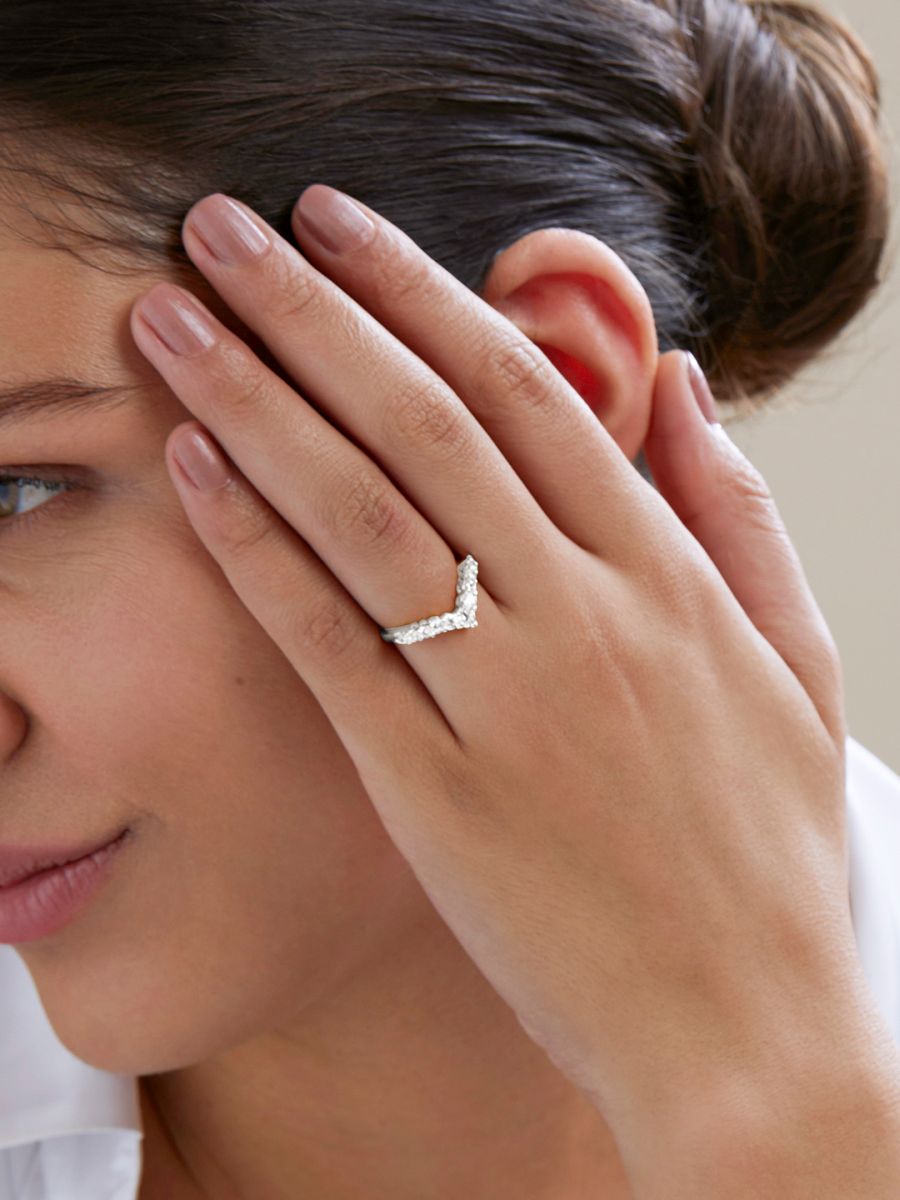 Arrow Round Solitaire Cubic Zirconia Gold Copper Open Back Ring Bulk