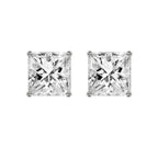 Stainless Steel Ear Stud Pair Earring Square Princess Bulk