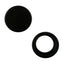 Round 7Mm Black Silver Surgical Stainless Steel Pair Stud Earring Bulk