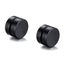 Dual Magnet 8 Mm Stainless Steel Black Non Pierced Stud Earring Pair