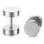 Dumbell Barbell 8 Mm Stainless Steel Silver Ear Stud Earring Pair