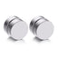 Dual Magnet 8 Mm Stainless Steel Silver Non Pierced Stud Earring Pair