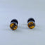 Batman Black Yellow Stainless Steel Stud Earring Pair For Men Bulk