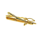 Music Gold Rhodium CZ Formal Shirt Tie Pin Clip Branded Gift Box Bulk
