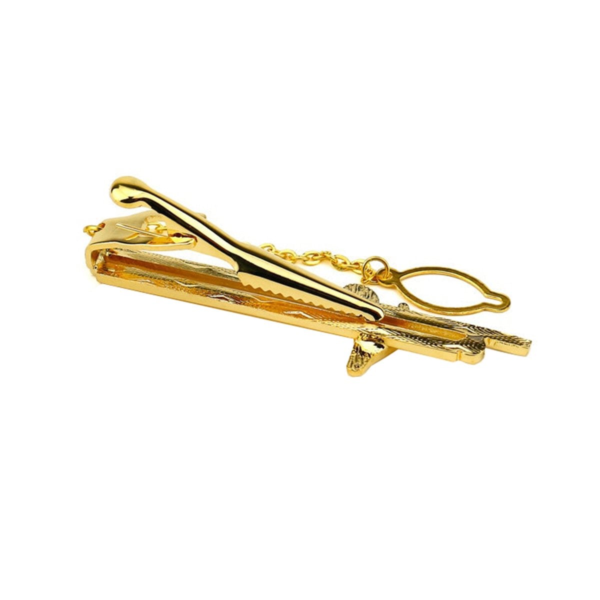 Music Gold Rhodium CZ Formal Shirt Tie Pin Clip Branded Gift Box Bulk