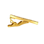 Wave 18K Gold Crystal CZ Formal Shirt Tie Pin Clip For Men Bulk