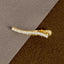 Wave 18K Gold Crystal CZ Formal Shirt Tie Pin Clip For Men Bulk