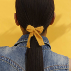 Bows Pink Brown Fabric Hair Band Accessories Pack Of 2 Pcs Girl Bulk