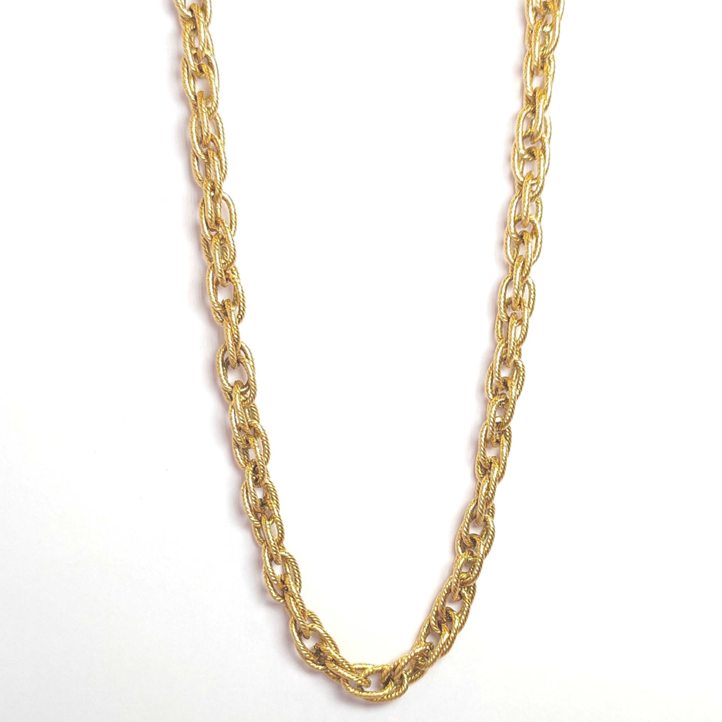 Cross Link 18K Gold Stainless Steel Anti Tarnish Necklace Chain Bulk
