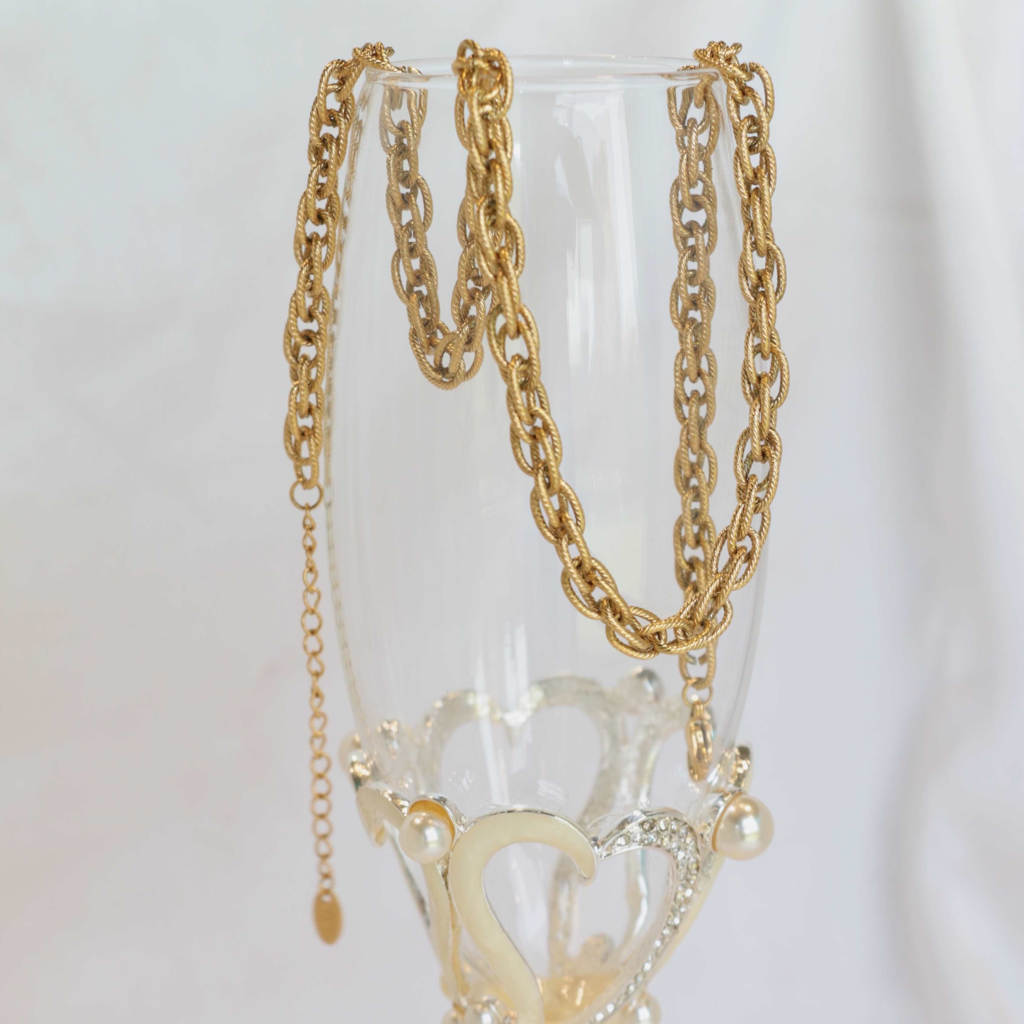 Cross Link 18K Gold Stainless Steel Anti Tarnish Necklace Chain Bulk Secondary image
