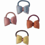 Rainbows Multi Fabric Hair Clip Accessories Pack Of 4 Pcs Girl Bulk