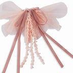 Fancy Flower Juliet Pink Fabric Hair Clip Accessories Girl Women Bulk