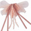 Fancy Flower Juliet Pink Fabric Hair Clip Accessories Girl Women Bulk