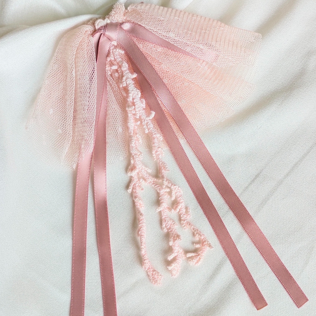 Fancy Flower Juliet Pink Fabric Hair Clip Accessories Girl Women Bulk