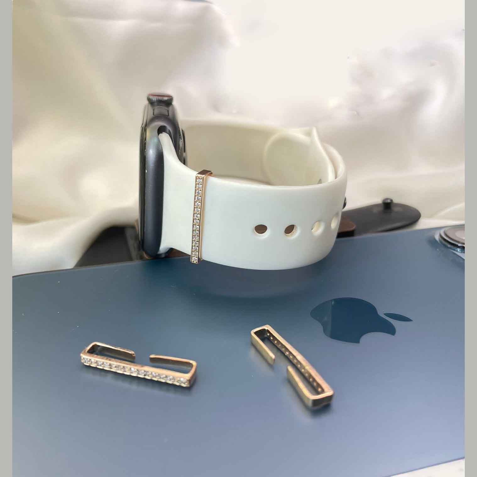 CZ 18K Rose-Gold Anti Tarnish 1 Piece Watch Charm Band Bulk Main image