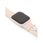 Evil Eye Hamsa Hand Shape Pendant Decorative Ring Loops Copper Mother Of Pearl Gold Watch Charm Band Women