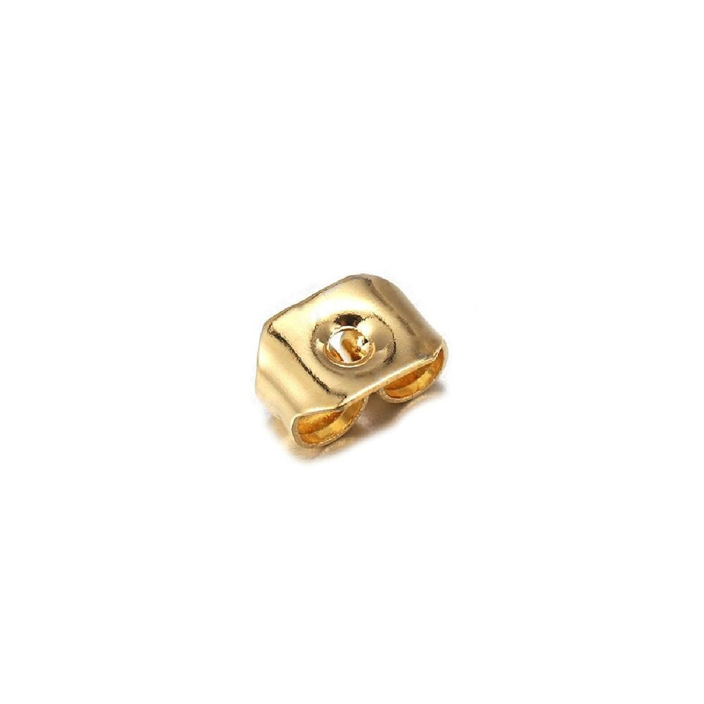 Gold Brass Earring Back Hook Accessories For Women (Pack Of12) Bulk