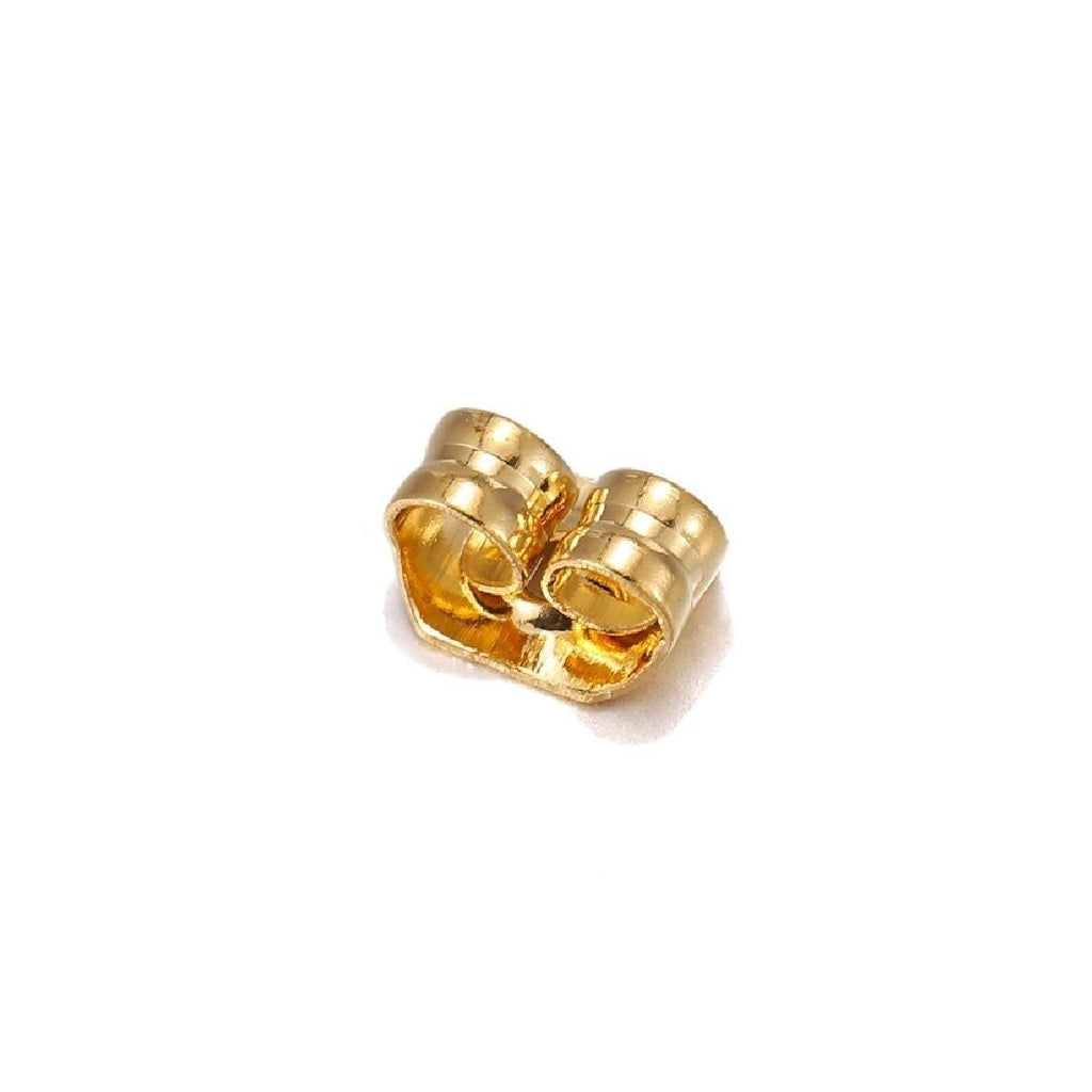 Gold Brass Earring Back Hook Accessories For Women (Pack Of12) Bulk