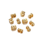 Gold Brass Earring Back Hook Accessories For Women (Pack Of12) Bulk