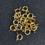 9mm Alloy Gold Spring Ring Lobster Clasp Jewellery Accessories