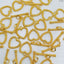 Heart Love Matte Toggle T O Clasp 18K Gold Anti Tarnish DIY Accessory Lock for Chain Bracelet