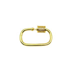 Rectangle Zircon Openable  Clasp 18K Gold Anti Tarnish DIY Accessory Lock for Chain Bracelet