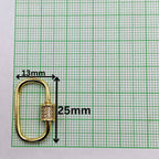 Rectangle Zircon Openable  Clasp 18K Gold Anti Tarnish DIY Accessory Lock for Chain Bracelet