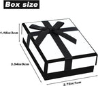 White Black Readymade Rectangle Gift Box 9 Cm X 7 Cm Bulk