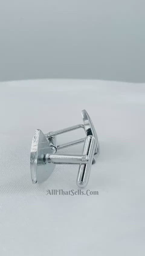 Triangle Black Cufflinks In Box Bulk