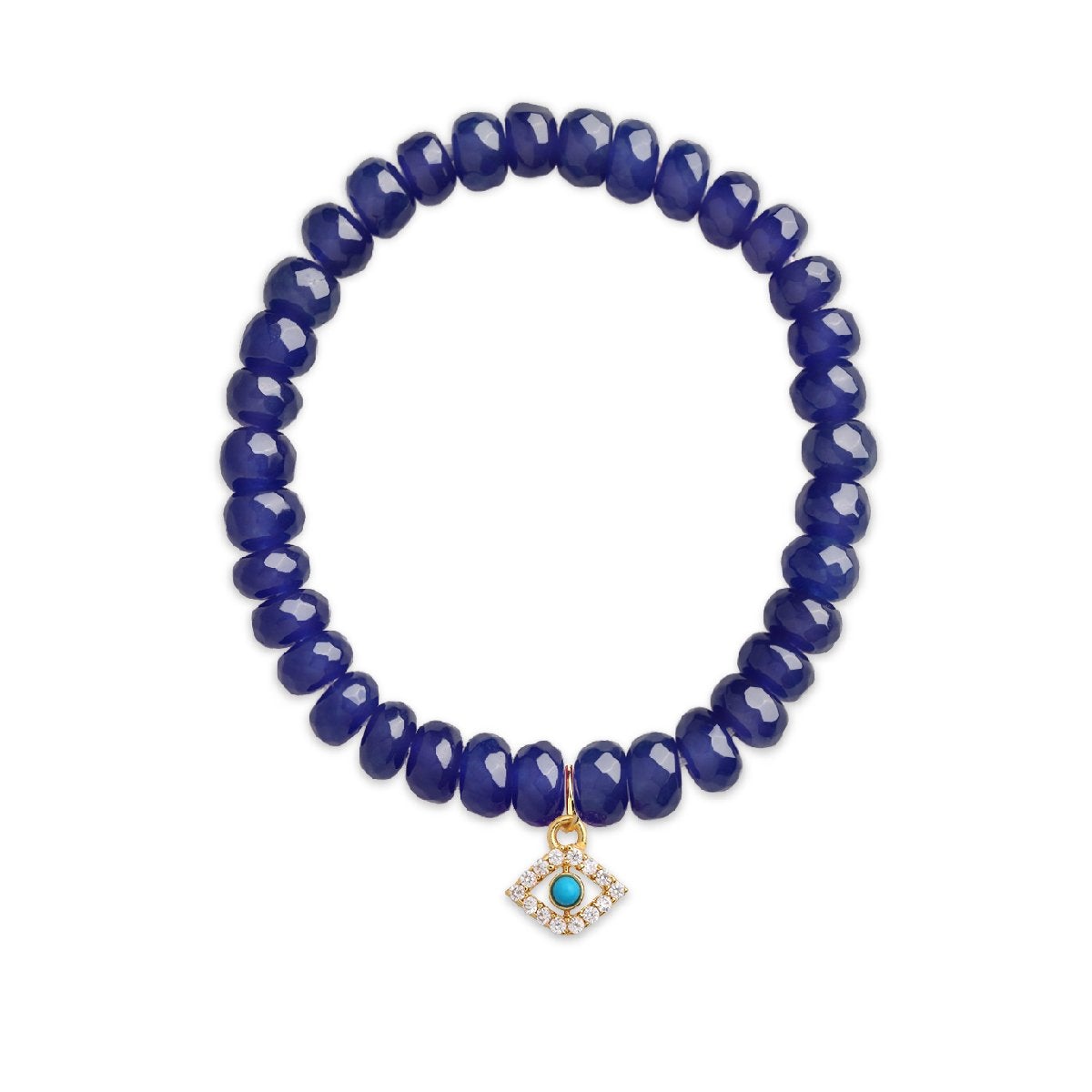 Brass 18K Evil Eye Charm Embellishment Bracelet For Women Bulk