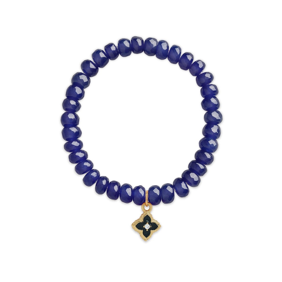 Brass 18K Moroccan Flower Charm Embellishment Bracelet For Women Bulk
