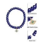 Brass 18K Evil Eye Charm Embellishment Bracelet For Women Bulk