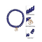 Brass 18K Om Charm Embellishment Bracelet For Women Bulk