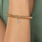 Brass 18K Horseshoe Starburst Embellishment Bracelet For Women Bulk