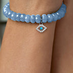 Brass 18K Evil Eye Charm Embellishment Bracelet For Women Bulk