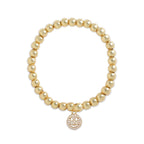 Brass 18K Smiley Emoji Embellishment Bracelet For Women Bulk